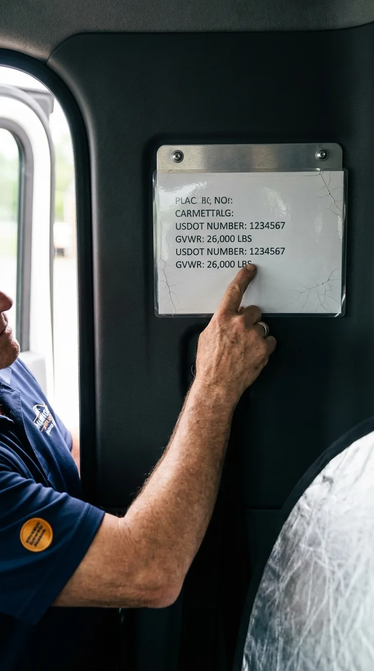 USDOT licensing placard verification in Sullivans Island